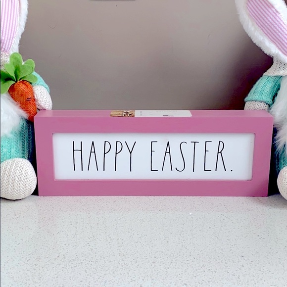 ⚡️FLASH SALE⚡️RAE DUNN HAPPY EASTER SPRING PINK FARMHOUSE SIGN - Picture 6 of 6